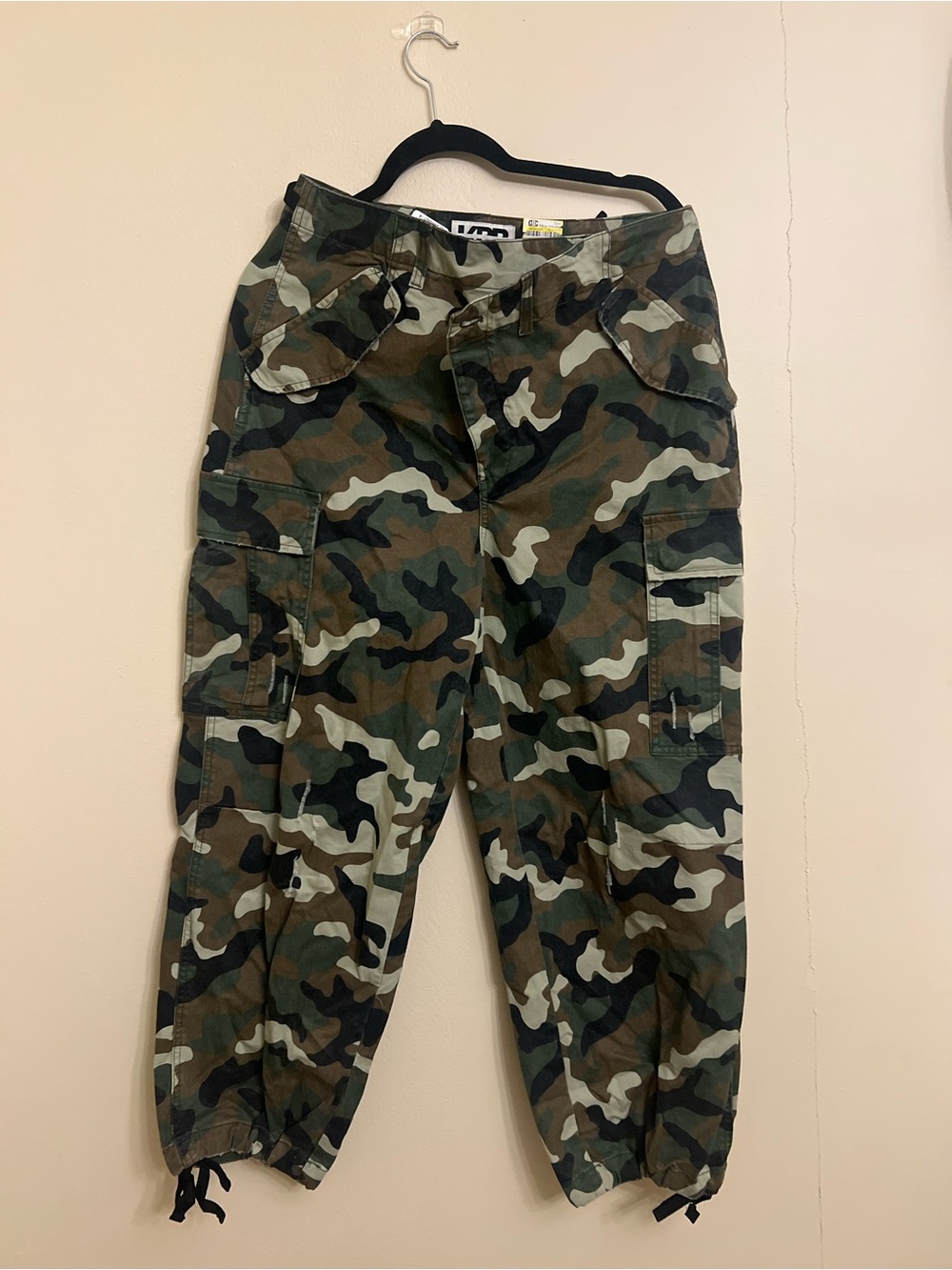 Camo Cargo Utility Pants - Green Camo